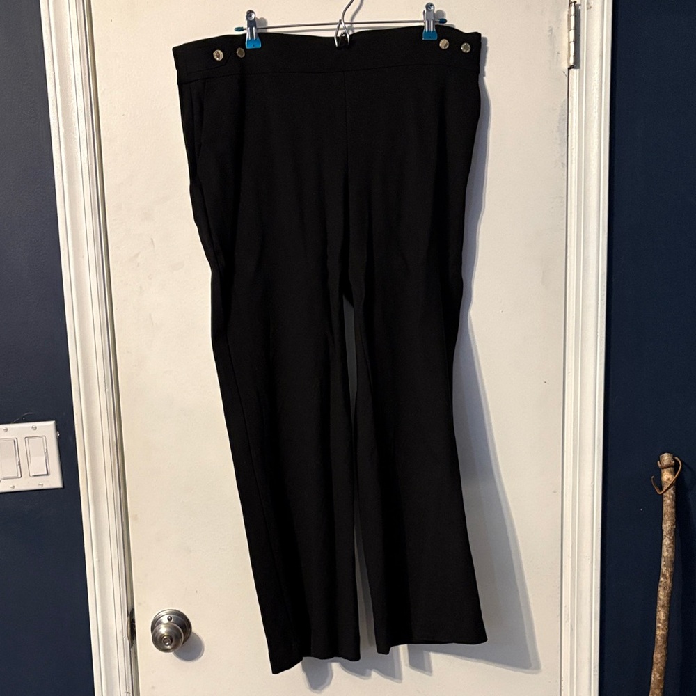 Anne Klein Wide Leg Pull on Sailor Pants